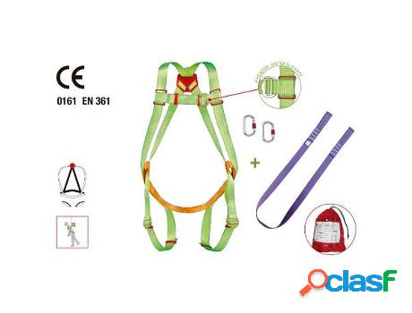 Arnes dorsal cinta+ mosqueton + bolsa kit