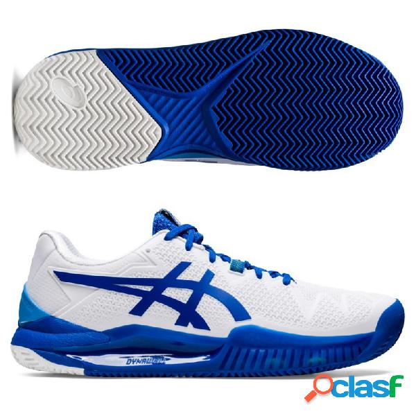 Asics gel resolution 8 clay white tuna blue 43,5