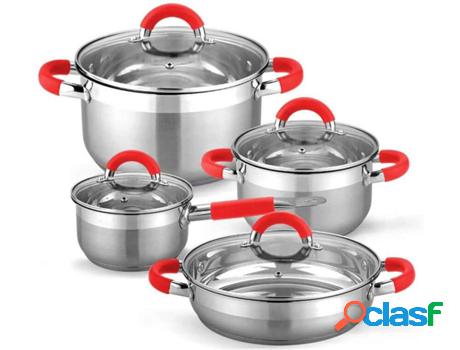 Batería Cocina GRIDINLUX Set 8 Piezas Vitro Inducción