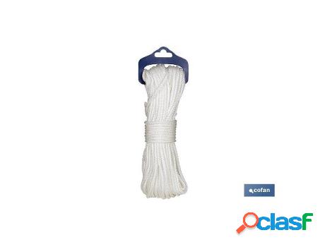 Blister madeja cordon poli 5mm 10m blanco