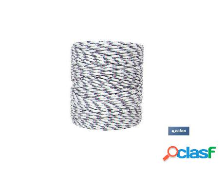 Bobina cordon trenzado poli 5mm 200m tricolor