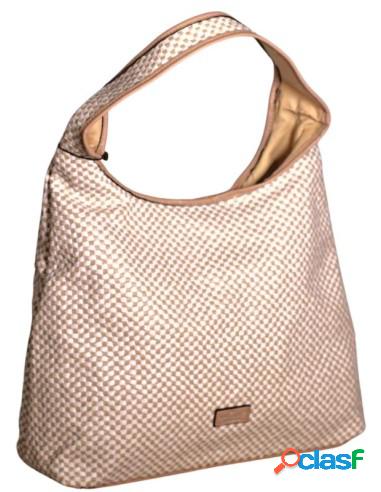 Bolso Grande A Cuadros Martina K Beige