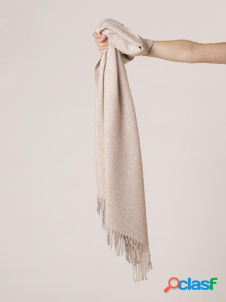 Bufanda plisada super soft Beige