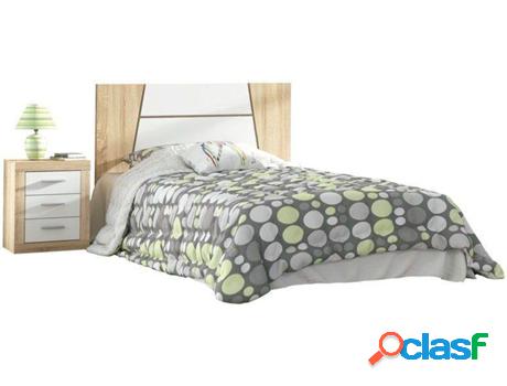 Cabecero HOMESOUTH Cambria Claro - Blanco (Melamina - 110 x