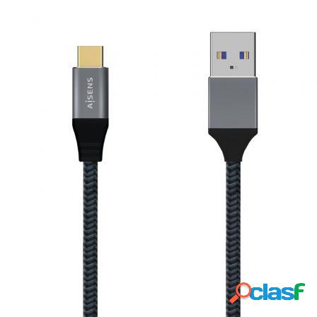 Cable usb 3.1 aisens a107-0632/ usb tipo-c macho - usb