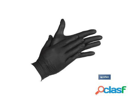 Caja 100 unds. guantes de nitrilo negro t - s