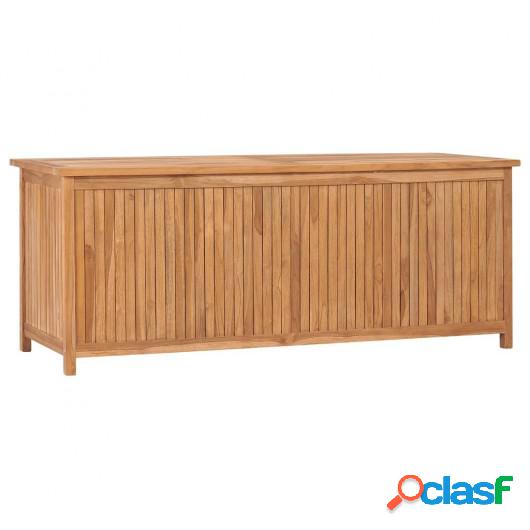 Caja de almacenaje de jardín 150x50x58 cm madera maciza