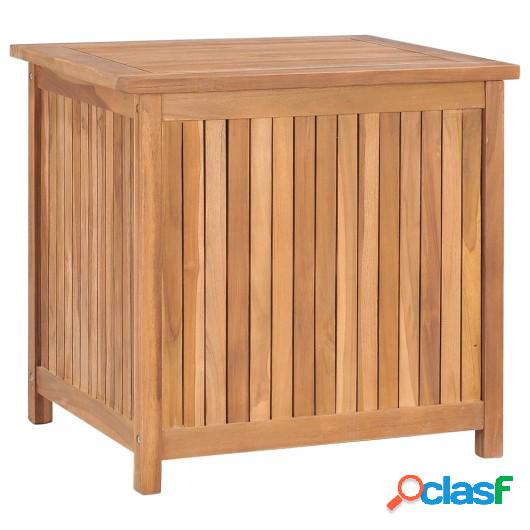 Caja de almacenaje de jardín 60x50x58 cm madera maciza de