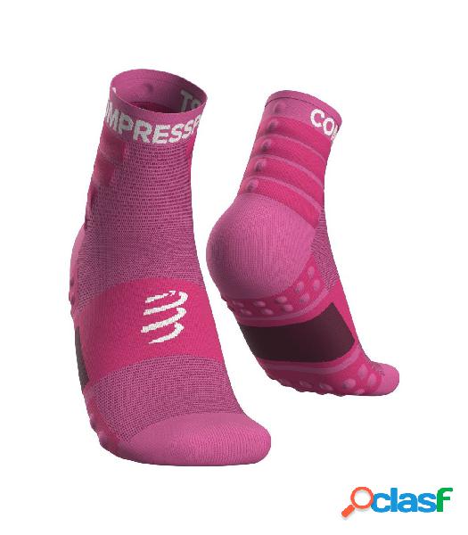 Calcetines Compressport Training Pack de 2 Rosa 39/41