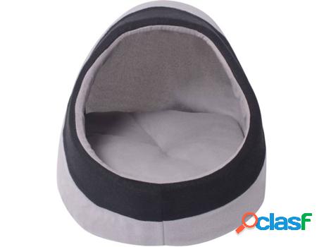 Cama para Gatos VIDAXL Iglú (Gris - Poliéster - Tamaño