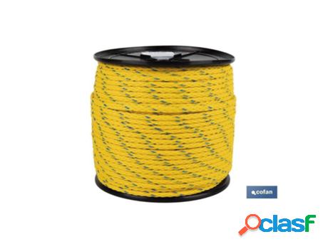 Carrete cuerda náutica multiusos 6 mm 200 m amarillo/azul