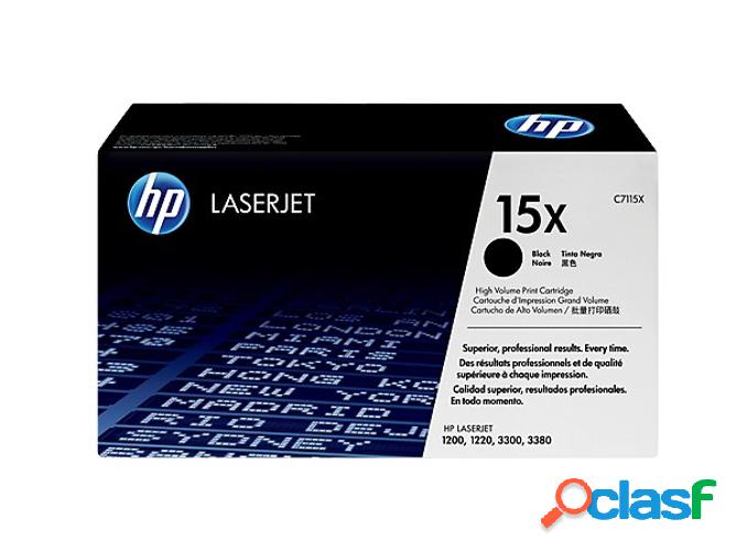 Cartucho de tóner original LaserJet HP 15X negro