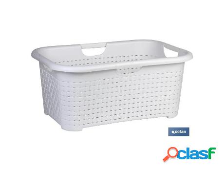 Cesta multiusos blanca modelo marsella 59x38x26 cm caja 6