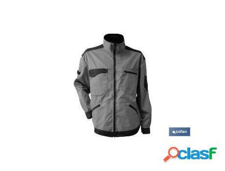 Chaqueta trabajo benz 280gms/m gris-negro t-xs