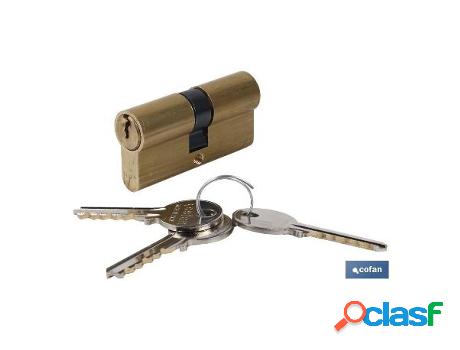 Cilindro 30/30 llaves iguales- leva larga- latón (bbb)