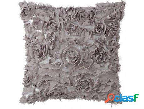 Cojín HOGAR Y MÁS Con Relleno Gri Claro Rosa (40 x 40 cm)