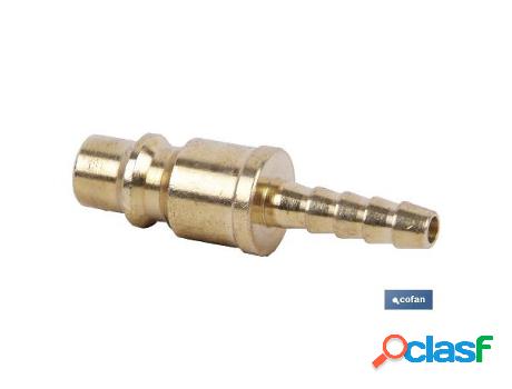 Conector aire espiga tubo 6mm gran caudal