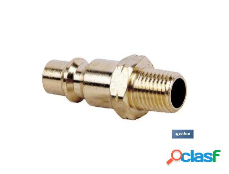 Conector aire macho 1/4 gran caudal