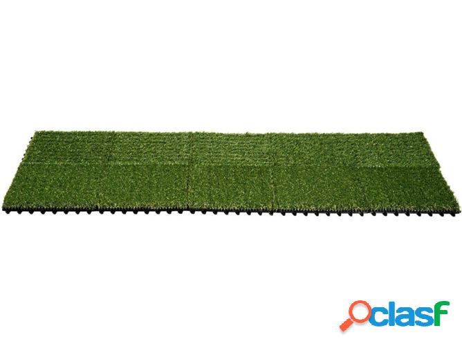Conjunto de 10 Piezas de Césped Artificial OUTSUNNY 844-126