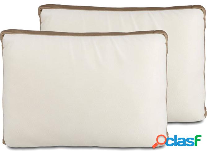 Conjunto de 2 almohadas MESEFOR cuadradas de viscocopos 3D