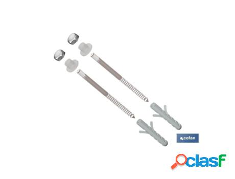 Conjunto tornillos verticales fijación inodoro m5 x 75