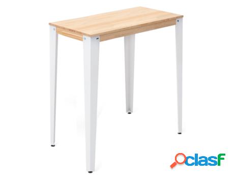 Consola BOX FURNITURE Lunds (Blanco - Madera y Acero - 70 x