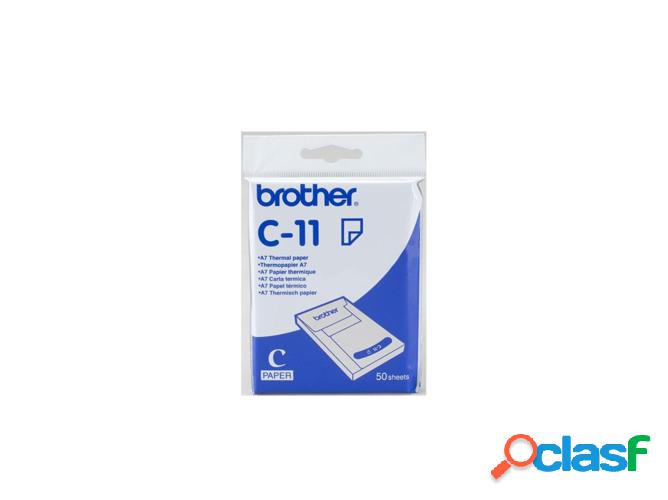 Consumible BROTHER Papel térmico tamaño A7. 20 blocs de 50