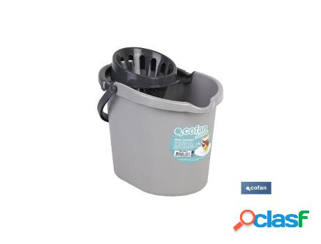 Cubo escurridor modelo danubio 14l gris claro