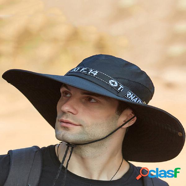 Cubo para hombre Sombrero al aire libre pesca Sombrero malla