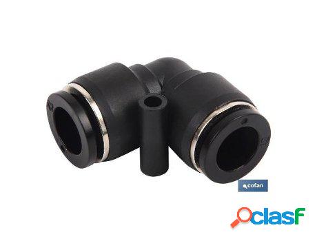 Empalme rapido codo plastico t-14 caja 5 unid.