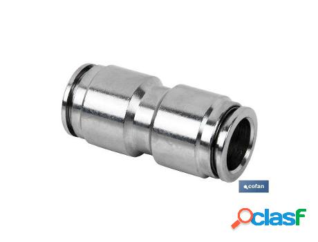 Empalme rapido metalico recto t-4 caja 10 unid.
