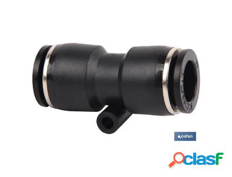 Empalme rapido recto plastico t-14 caja 10 unid.
