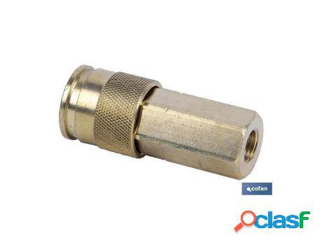 Enchufe rapido hembra 1/4 gran caudal