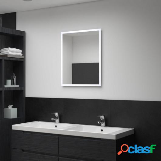 Espejo de pared de baño con LED 50x60 cm