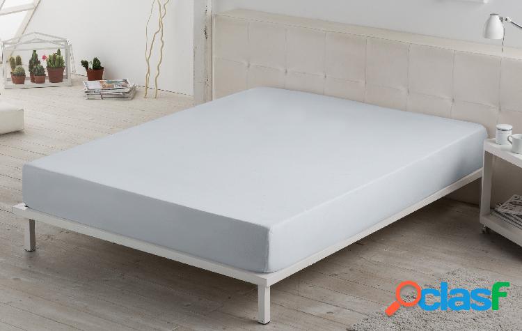 Estelia Sábana bajera ajustable lisa 200 hilos color perla