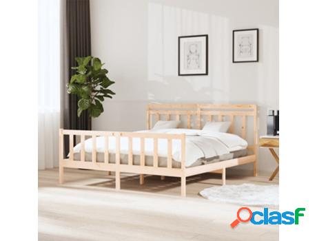 Estructura de Cama VIDAXL de madera maciza 160x200 cm