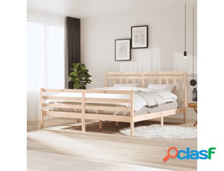 Estructura de Cama VIDAXL de madera maciza 6FT super king