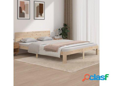 Estructura de Cama VIDAXL de madera maciza de pino 160x200