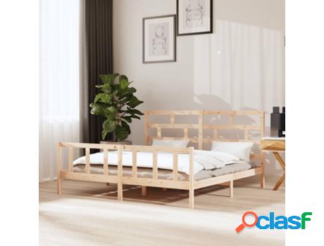 Estructura de Cama VIDAXL de madera maciza de pino 200x200