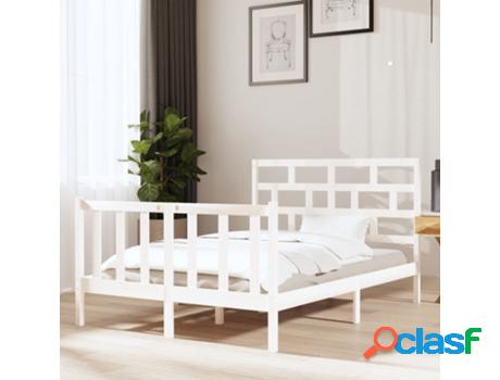 Estructura de Cama VIDAXL de madera maciza de pino blanco