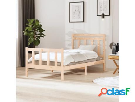 Estructura de Cama VIDAXL madera maciza 100x200 cm