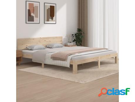 Estructura de Cama VIDAXL madera maciza 180x200 cm