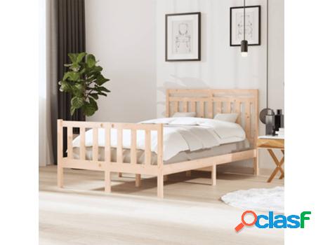 Estructura de Cama VIDAXL madera maciza 4FT pequeña doble