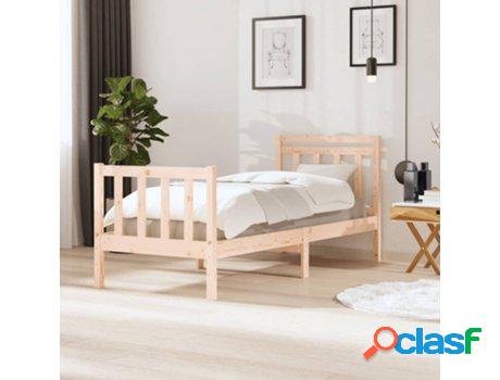 Estructura de Cama VIDAXL madera maciza 90x200 cm