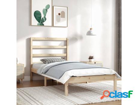 Estructura de Cama VIDAXL madera maciza de pino 100x200 cm