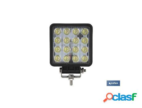 Faro trabajo 16 led 3360lm 6000k 48w, ip67 (10-30v)