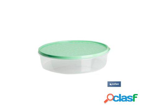 Fiambrera tortilla redonda verde modelo riojana 24.5x6.5cm