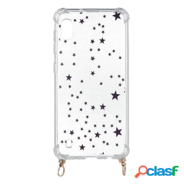 Funda Silicona Colgante Estrellas para Samsung Galaxy A10