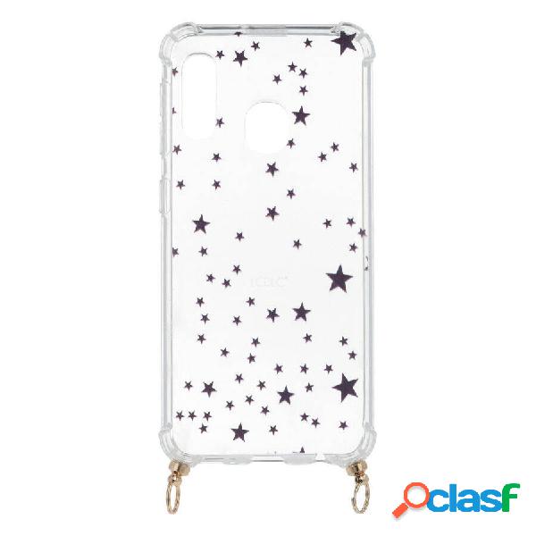 Funda Silicona Colgante Estrellas para Samsung Galaxy A20e