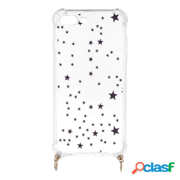 Funda Silicona Colgante Estrellas para iPhone 8